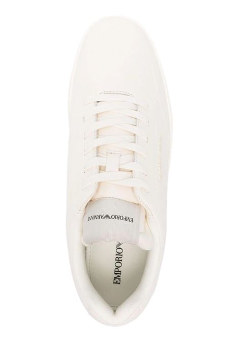 SNEAKERS IN PELLE CON LOGO LATERALE EMPORIO ARMANI | Sneakers | X4X677 XF80500894